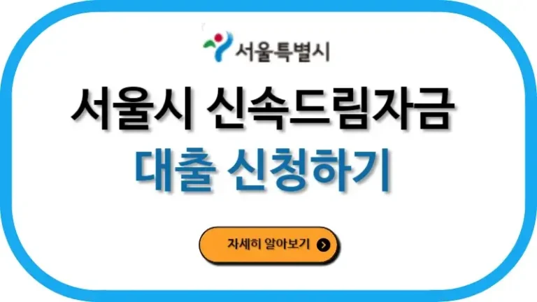 서울시 신속드림자금